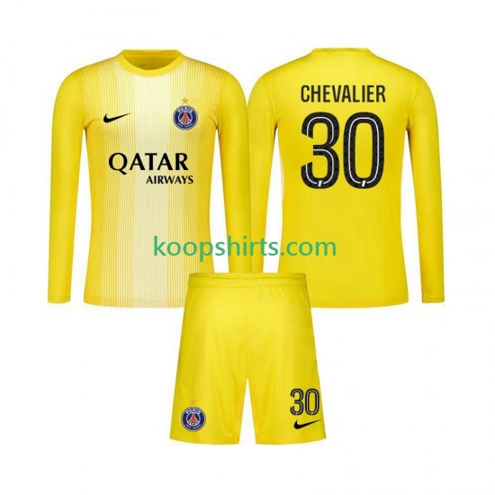 Paris Saint-Germain Doelman Derde Tenue Kinder Voetbalshirts Lucas Chevalier 30 2025-2026 Lange Mouwen Paris Saint-Germain Doelman Derde Tenue Kinder Voetbalshirts Lucas Chevalier 30 2025-2026 Lange Mouwen