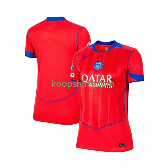 Paris Saint-Germain Derde Tenue Dames Voetbalshirts 2025-2026 Korte Mouwen Paris Saint-Germain Derde Tenue Dames Voetbalshirts 2025-2026 Korte Mouwen