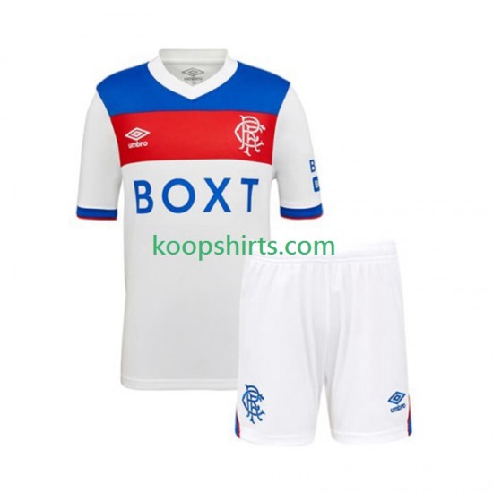 Rangers Uit Tenue Kinder Voetbalshirts 2025-2026 Korte Mouwen Rangers Uit Tenue Kinder Voetbalshirts 2025-2026 Korte Mouwen