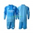 Real Madrid Doelman Thuis Tenue Kinder Voetbalshirts 2025-2026 Lange Mouwen