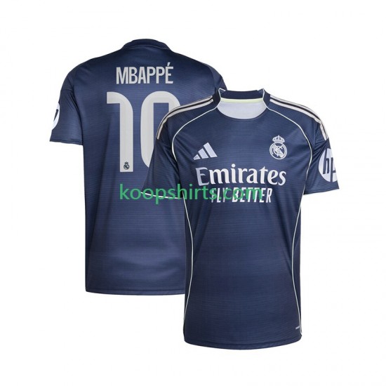 Real Madrid Uit Tenue Heren Voetbalshirts Kylian Mbappe 10 2025-2026 Korte Mouwen Real Madrid Uit Tenue Heren Voetbalshirts Kylian Mbappe 10 2025-2026 Korte Mouwen