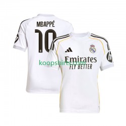 Real Madrid Thuis Tenue Heren Voetbalshirts Kylian Mbappe 10 2025-2026 Korte Mouwen