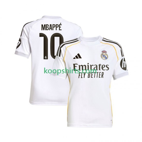 Real Madrid Thuis Tenue Heren Voetbalshirts Kylian Mbappe 10 2025-2026 Korte Mouwen Real Madrid Thuis Tenue Heren Voetbalshirts Kylian Mbappe 10 2025-2026 Korte Mouwen