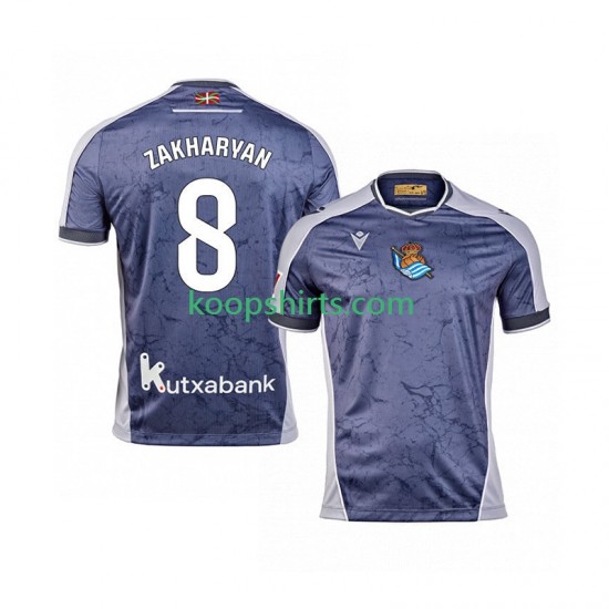 Real Sociedad Uit Tenue Heren Voetbalshirts Arsen Zakharyan 8 2025-2026 Korte Mouwen Real Sociedad Uit Tenue Heren Voetbalshirts Arsen Zakharyan 8 2025-2026 Korte Mouwen
