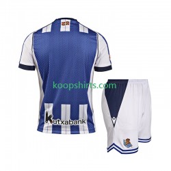 Real Sociedad Thuis Tenue Kinder Voetbalshirts 2025-2026 Korte Mouwen