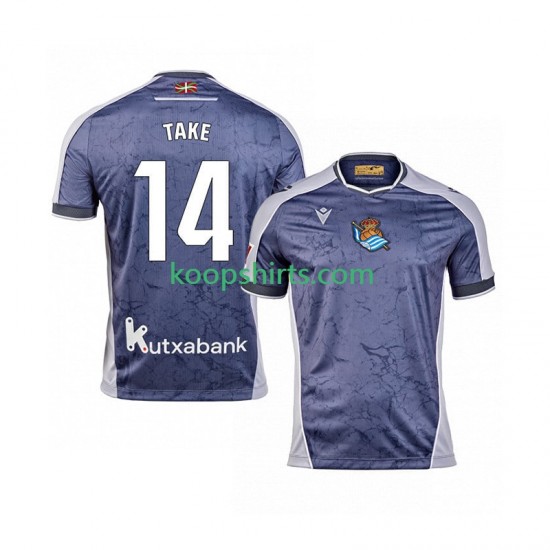 USA Real Sociedad Uit Tenue Heren Voetbalshirts Takef Kubo 14 2025-2026 Korte Mouwen USA Real Sociedad Uit Tenue Heren Voetbalshirts Takef Kubo 14 2025-2026 Korte Mouwen