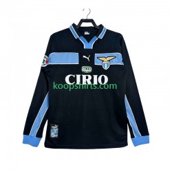 SS Lazio Retro Uit Tenue Heren Voetbalshirts 1998 1999 Lange Mouwen