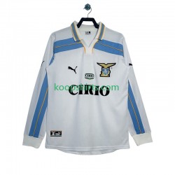 SS Lazio Retro Uit Tenue Heren Voetbalshirts 1999 2000 Lange Mouwen