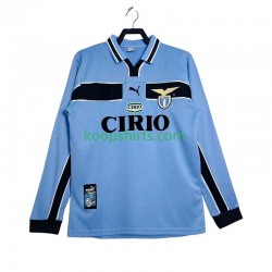 SS Lazio Retro Thuis Tenue Heren Voetbalshirts 1998 1999 Lange Mouwen