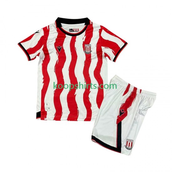 Stoke City Thuis Tenue Kinder Voetbalshirts 2025-2026 Korte Mouwen Stoke City Thuis Tenue Kinder Voetbalshirts 2025-2026 Korte Mouwen