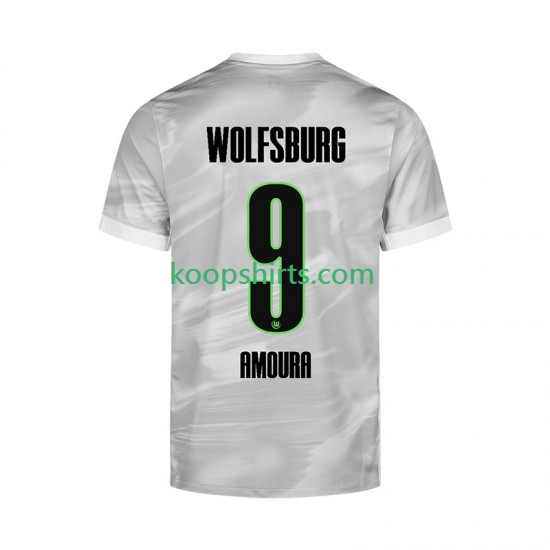 VfL Wolfsburg Uit Tenue Heren Voetbalshirts Mohamed Amoura 9 2025-2026 Korte Mouwen VfL Wolfsburg Uit Tenue Heren Voetbalshirts Mohamed Amoura 9 2025-2026 Korte Mouwen