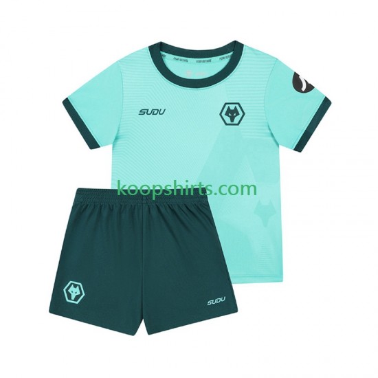Wolverhampton Wanderers Uit Tenue Kinder Voetbalshirts 2025-2026 Korte Mouwen Wolverhampton Wanderers Uit Tenue Kinder Voetbalshirts 2025-2026 Korte Mouwen