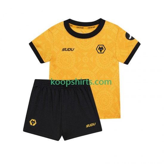 Wolverhampton Wanderers Thuis Tenue Kinder Voetbalshirts 2025-2026 Korte Mouwen Wolverhampton Wanderers Thuis Tenue Kinder Voetbalshirts 2025-2026 Korte Mouwen