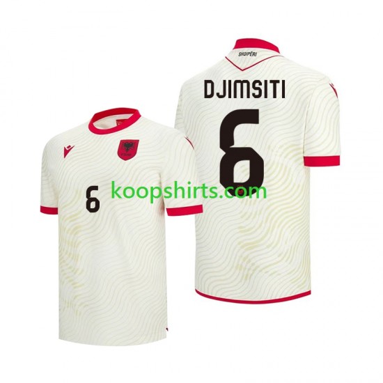 WK 2026 Albanië Uit Tenue Heren Voetbalshirts Berat Djimsiti 6 Korte Mouwen