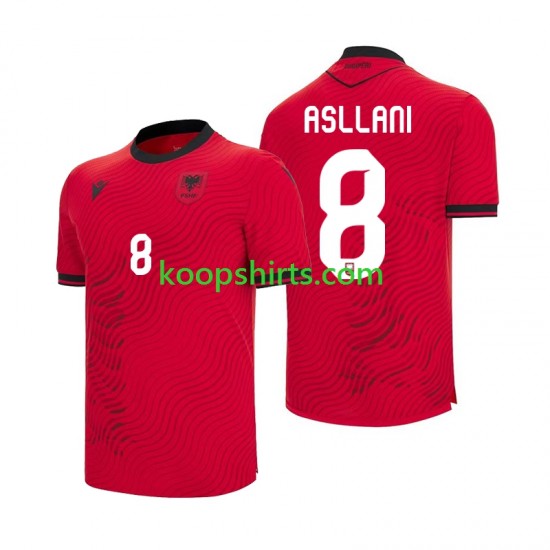 WK 2026 Albanië Thuis Tenue Heren Voetbalshirts Kristjan Asllani 8 Korte Mouwen