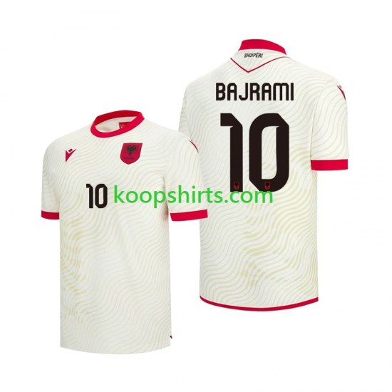 WK 2026 Albanië Uit Tenue Heren Voetbalshirts Nedim Bajrami 10 Korte Mouwen
