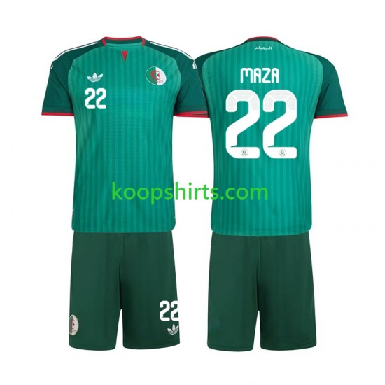 Algerije Uit Tenue Kinder Voetbalshirts Ibrahim Maza 22 2026 Korte Mouwen