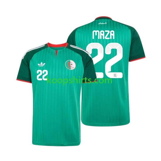 Algerije Uit Tenue Heren Voetbalshirts Ibrahim Maza 22 2026 Korte Mouwen