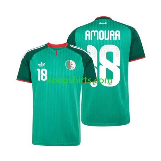 Algerije Uit Tenue Heren Voetbalshirts Mohamed Amoura 18 2026 Korte Mouwen