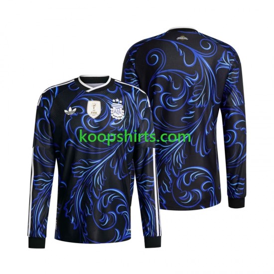 WK 2026 Argentinië Uit Tenue Heren Voetbalshirts Lange Mouwen