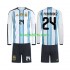 WK 2026 Argentinië Thuis Tenue Kinder Voetbalshirts Enzo Fernandez 24 Lange Mouwen
