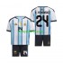 WK 2026 Argentinië Thuis Tenue Kinder Voetbalshirts Enzo Fernandez 24 Korte Mouwen