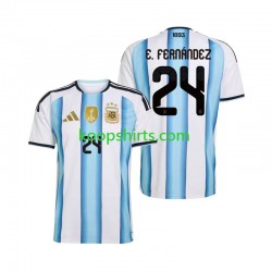 WK 2026 Argentinië Thuis Tenue Heren Voetbalshirts Enzo Fernandez 24 Korte Mouwen