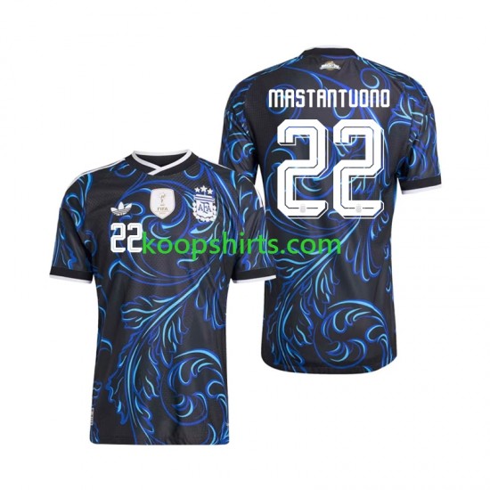WK 2026 Argentinië Uit Tenue Heren Voetbalshirts Franco Mastantuono 22 Korte Mouwen