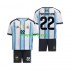 WK 2026 Argentinië Thuis Tenue Kinder Voetbalshirts Franco Mastantuono 22 Korte Mouwen