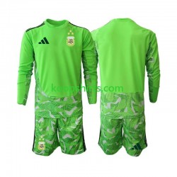WK 2026 Argentinië Doelman Derde Tenue Kinder Voetbalshirts Lange Mouwen