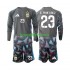WK 2026 Argentinië Doelman Thuis Tenue Kinder Voetbalshirts Emiliano Martinez 23 Lange Mouwen