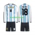 WK 2026 Argentinië Thuis Tenue Kinder Voetbalshirts Nico Paz 18 Lange Mouwen