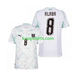 WK 2026 Oostenrijk Uit Tenue Heren Voetbalshirts David Alaba 8 Korte Mouwen
