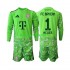 FC Bayern München Doelman Thuis Tenue Kinder Voetbalshirts Manuel Neuer 1 2026-2027 Lange Mouwen