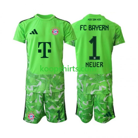 FC Bayern München Doelman Thuis Tenue Kinder Voetbalshirts Manuel Neuer 1 2026-2027 Korte Mouwen