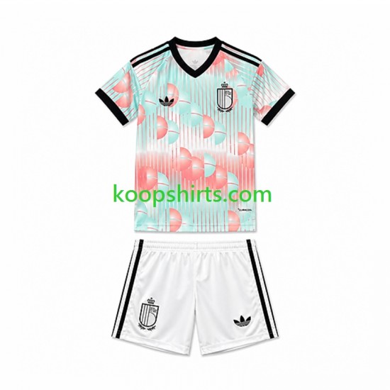 WK 2026 België Uit Tenue Kinder Voetbalshirts Korte Mouwen