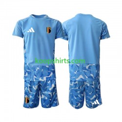 WK 2026 België Doelman Thuis Tenue Kinder Voetbalshirts Korte Mouwen