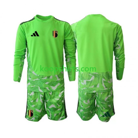 WK 2026 België Doelman Derde Tenue Kinder Voetbalshirts Lange Mouwen