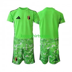 WK 2026 België Doelman Derde Tenue Kinder Voetbalshirts Korte Mouwen