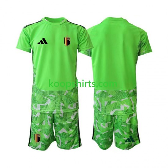 WK 2026 België Doelman Derde Tenue Kinder Voetbalshirts Korte Mouwen