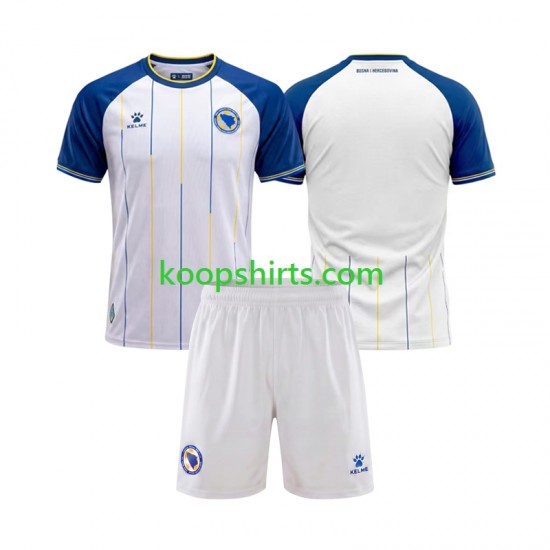 WK 2026 Bosnië-Herzegovina Uit Tenue Kinder Voetbalshirts Korte Mouwen