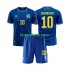 WK 2026 Bosnië-Herzegovina Thuis Tenue Kinder Voetbalshirts Ermedin Demirovic 10 Korte Mouwen