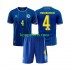WK 2026 Bosnië-Herzegovina Thuis Tenue Kinder Voetbalshirts Tarik Muharemovic 4 Korte Mouwen