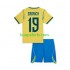 WK 2026 Brazilië Thuis Tenue Kinder Voetbalshirts Endrick 19 Korte Mouwen