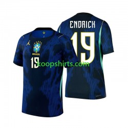 WK 2026 Brazilië Uit Tenue Heren Voetbalshirts Endrick 19 Korte Mouwen