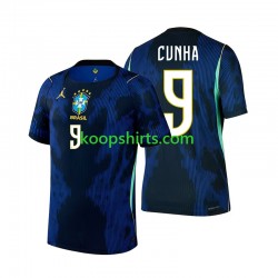 WK 2026 Brazilië Uit Tenue Heren Voetbalshirts Matheus Cunha 9 Korte Mouwen