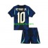 WK 2026 Brazilië Uit Tenue Kinder Voetbalshirts Neymar JR 10 Korte Mouwen