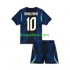 WK 2026 Brazilië Uit Tenue Kinder Voetbalshirts Ronaldinho 10 Korte Mouwen
