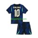 WK 2026 Brazilië Uit Tenue Kinder Voetbalshirts Ronaldinho 10 Korte Mouwen