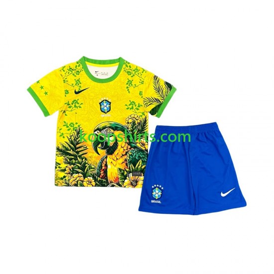 Brazilië Thuis Tenue Kinder Voetbalshirts Special 2026 Korte Mouwen
